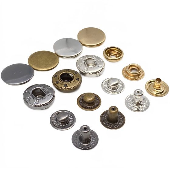 Spot metal four-in-one buckle pure copper snap buckle 831 bottom three 633 bottom buckle three concealed buckle female buckle DIY