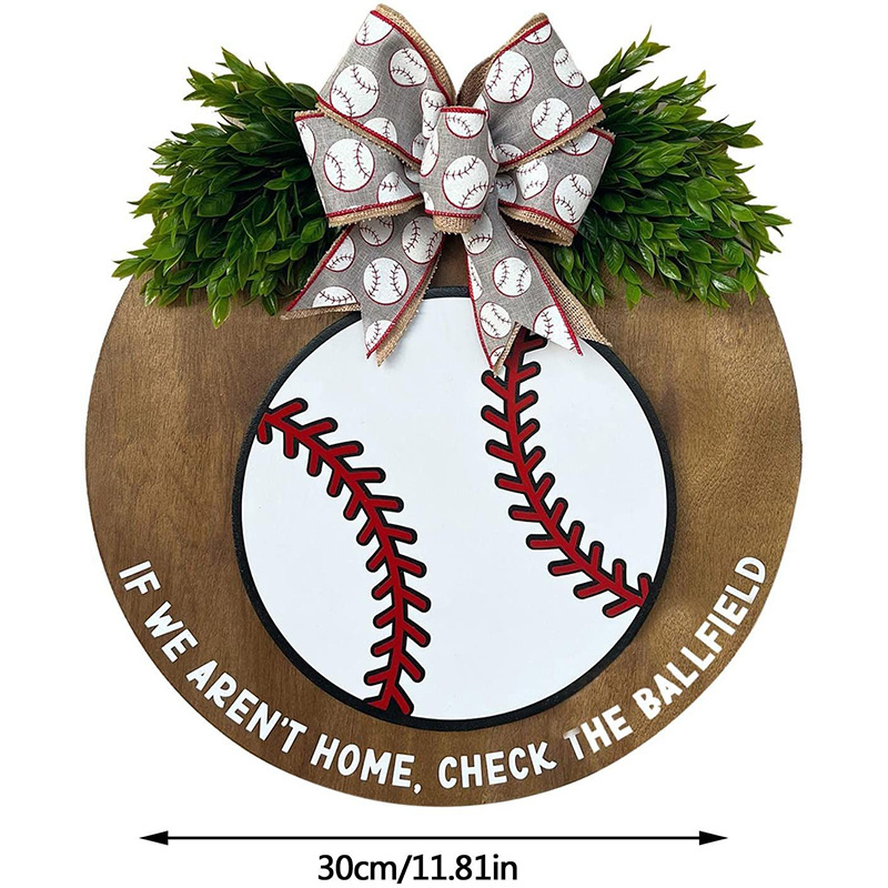 Welcome Baseball Decor Sign 欢迎棒球装饰标志门前门牌装饰品