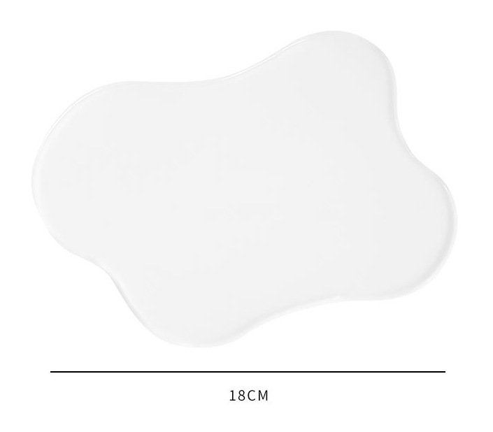 Transparent Acrylic Decorative Plate Coaster Storage Plate Simple Nordic Style Dining Table Ornaments Photography Props