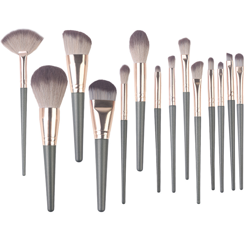 14 green cloud makeup brush opp bag