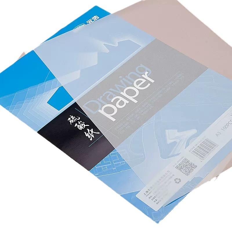Sulfuric acid paper A2A3A4 blank A1 natural tracing paper 55G plate making transfer paper transparent paper straw paper copying paper