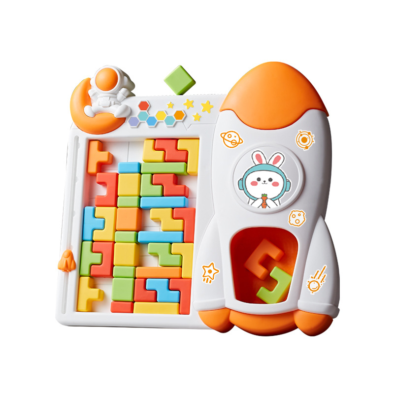 Tetris building blocks 3D three-dimensional children's educational toys geometric puzzle suit toddler Baby early education puzzle