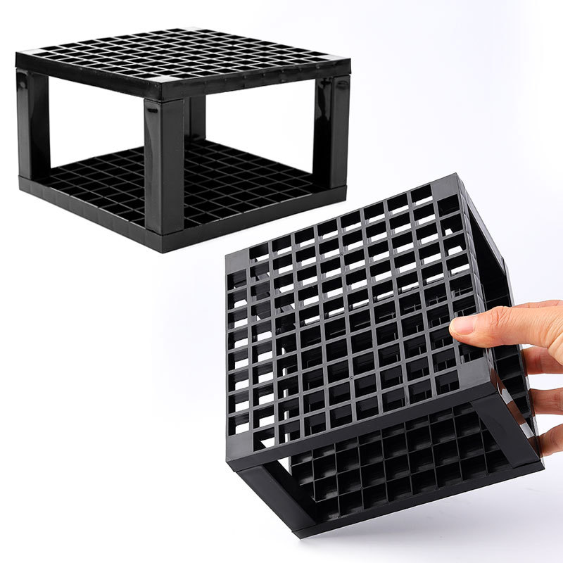 Brush Storage Pen Holder Square 96 Grid Plastic Pen Holder Gouache Watercolor Art Pen Holder Portable Removable Pen Holder