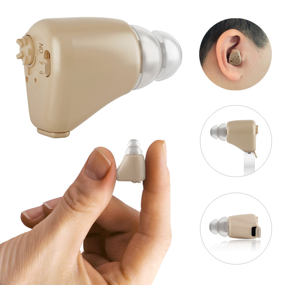 New rechargeable mini invisible hearing aid elderly deaf ear care amplifier Z-01B cross-border exclusive