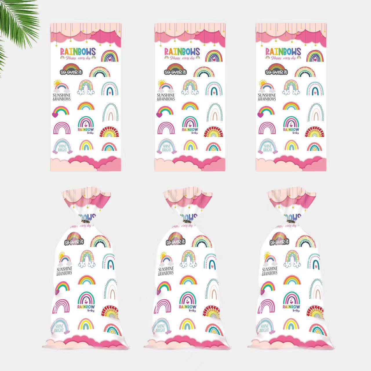 Original New Amazon Rainbow Series candy bag children's birthday party gift bag Christmas gift packaging bag