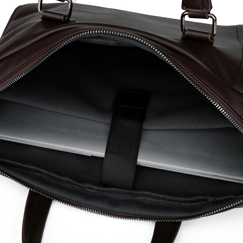 New business portable large capacity briefcase fashion business trip computer bag leisure travel simple wear-resistant messenger bag