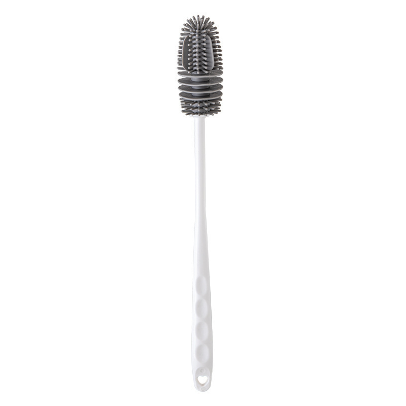 Washing Cup Brush Long Handle Silicone Household No Dead Angle Special Cleaning Brush Fetal Bottle Wall Breaking Machine Decontamination Artifact Cup Brush
