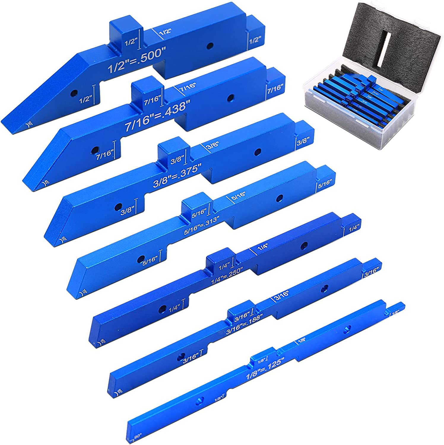 新款可调节 木工垫块量块 高度尺规Setup Blocks guage