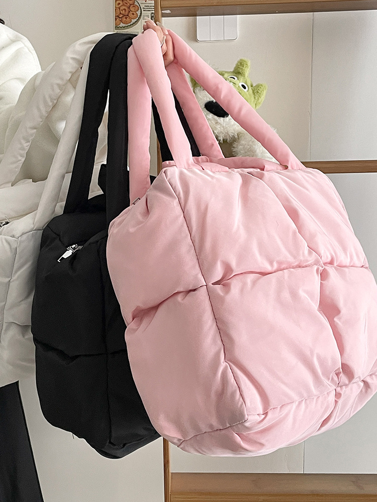 Autumn and Winter new bag women's Korean-style large capacity cotton jacket bag fashion all-match shoulder bag down bag portable tote bag