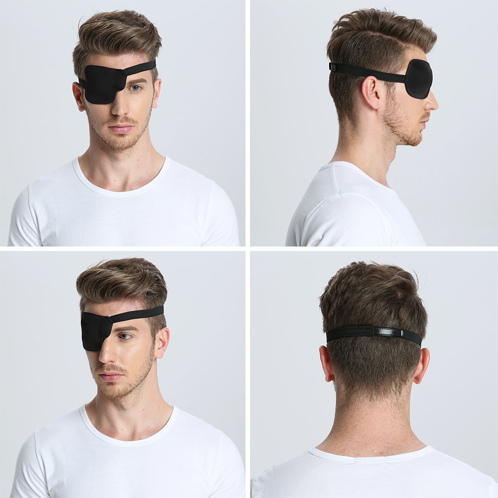 New Cyclops Eye Mask Adult Children Amblyopia Strabismus Monocular Eye Mask 3D Sponge Shading Pirate Eye Mask