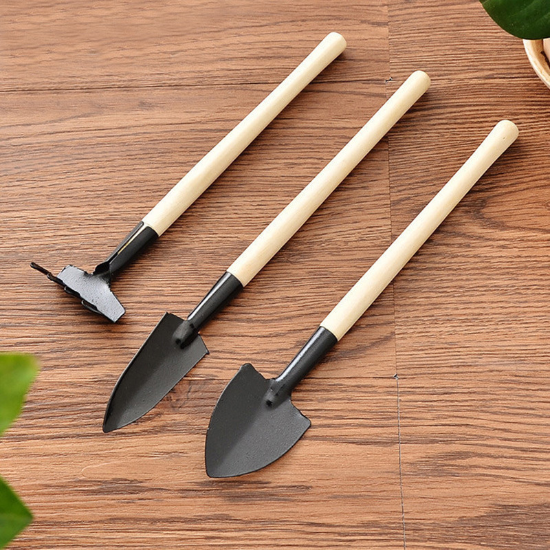 Potted Small Shovel Planting Flower Cultivation Gardening Tools Planting Fleshy Tool Set Mini Three-piece Household Shovel