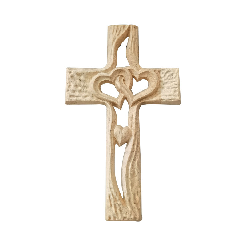 Popular three-dimensional cross love wooden cross wooden cross wooden crafts