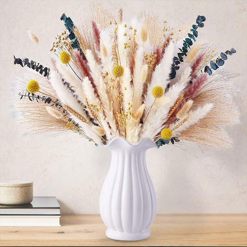 Amazon cross-border hot pampas grass flowers bouquet in stock wholesale bohemian simple home decoration