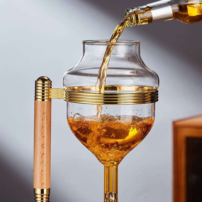 Japanese Sake Drip Wine Ice Wine Chiller Faucet Wine Chiller Bird Burning Board Front Supplies Wine Utensils