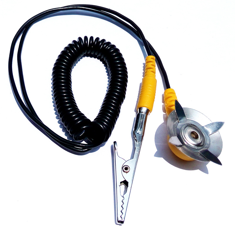 Supply star claw 1.8 m table pad connection 2.5m odd speed single clamp grounding buckle 5m PVC anti-static buckle grounding wire