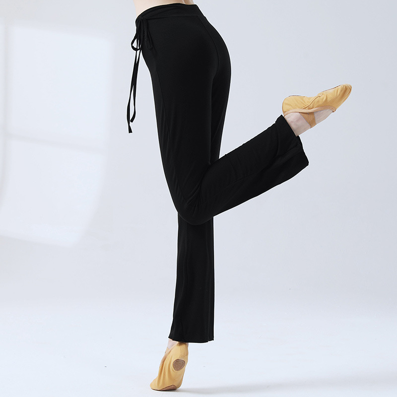 Dance Training Pants Micro-bell-bottomed Pants Women's Modern Classical Dance Training Slim-fit Suit Yoga Dancing Square Dancing Suit