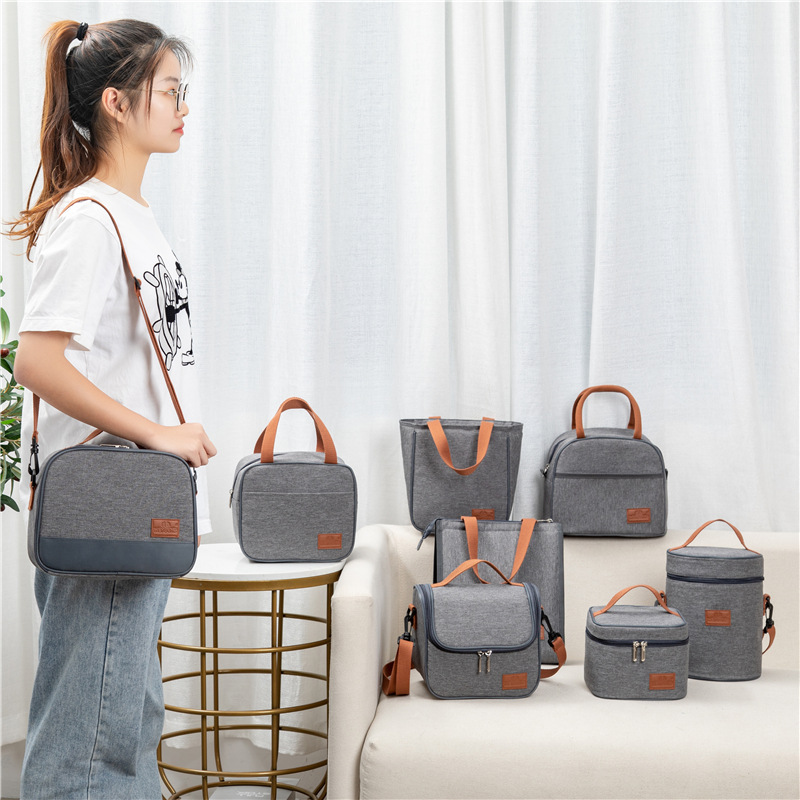 Spot wholesale portable lunch bag Korean version of large capacity lunch box bag thickened aluminum foil waterproof ice bag cross-border lunch bag