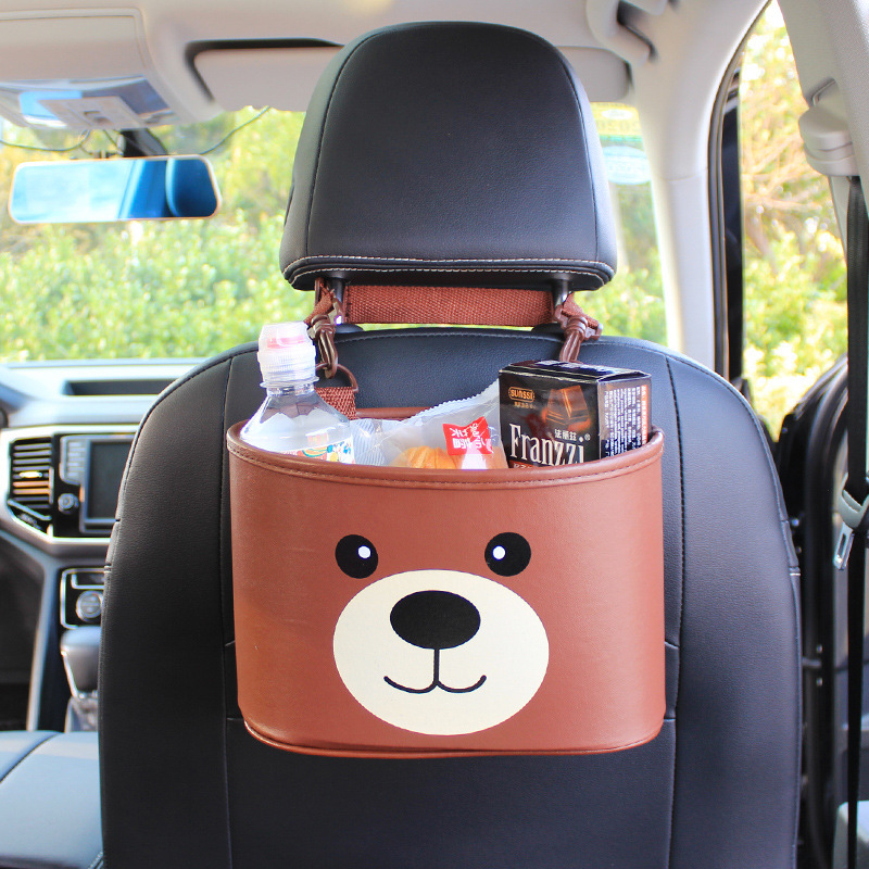 Car Paper Towel Hanging Bag Car Paper Box Hanging Type Internet-famous Creative Cute Doll Car Bag Car Interior and Car Decoration