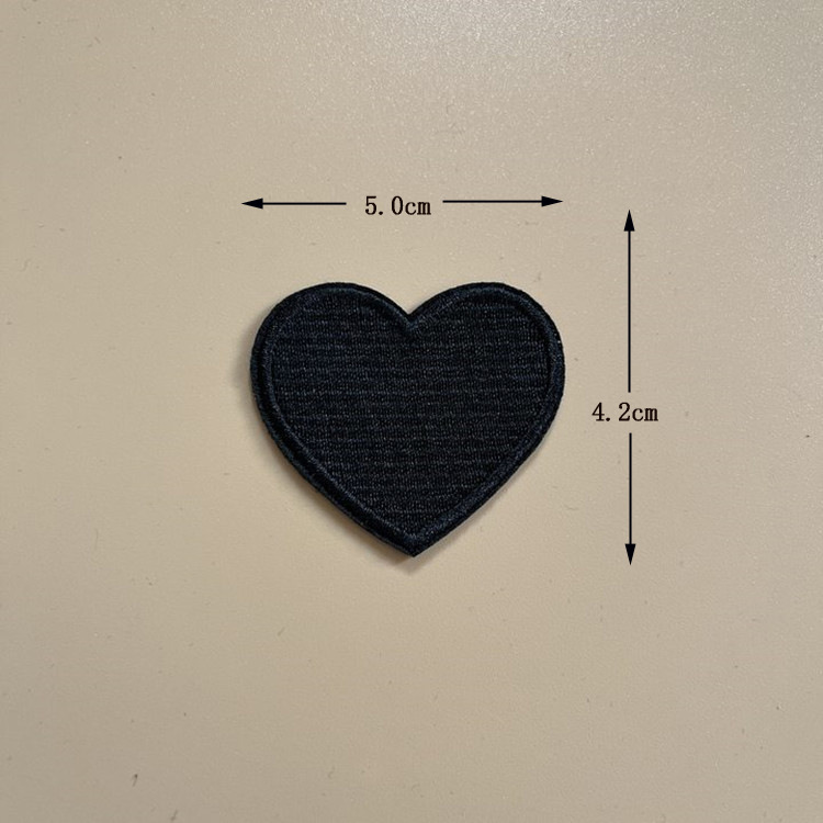 Classic multi-size love clothing cloth stickers applique embroidery DIY embroidery pattern factory wholesale spot