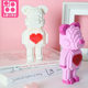 Le Bai Yu doll bear can be luminous children's educational assembly toys miniature small particle building blocks wholesale