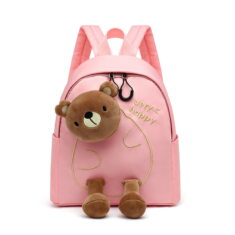 2023 kindergarten schoolbag little girl children's backpack small class tide cute light spine shoulder bag a generation of hair