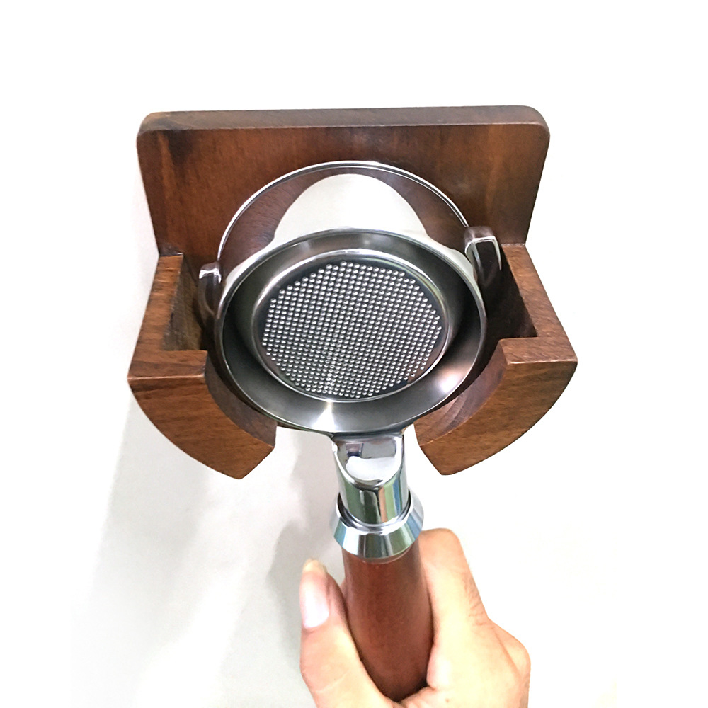 51/53/54mm two-ear three-ear 58mm bottomless handle solid wood bracket commercial household convenient hanging base