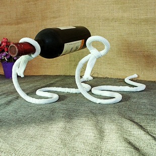Home Kitchen Ornaments Chain Red Wine Rack Magic Rope Wine Rack Crafts Kitchen Ornaments Supplies 023