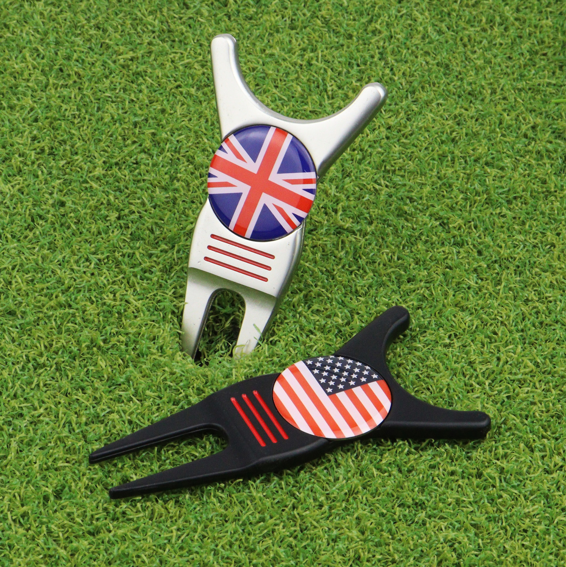 Cross-border multifunctional metal ball fork Golf accessories club support frame/Scriber Golf Fruit Ridge fork in stock