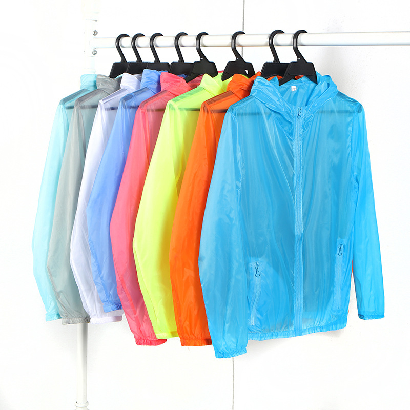 2022 Summer Outdoor New Breathable Solid Color Sun Protection Clothing for Men and Women Couple Skin Clothing Air-conditioning Shirt Light Plate Sun Protection Clothing