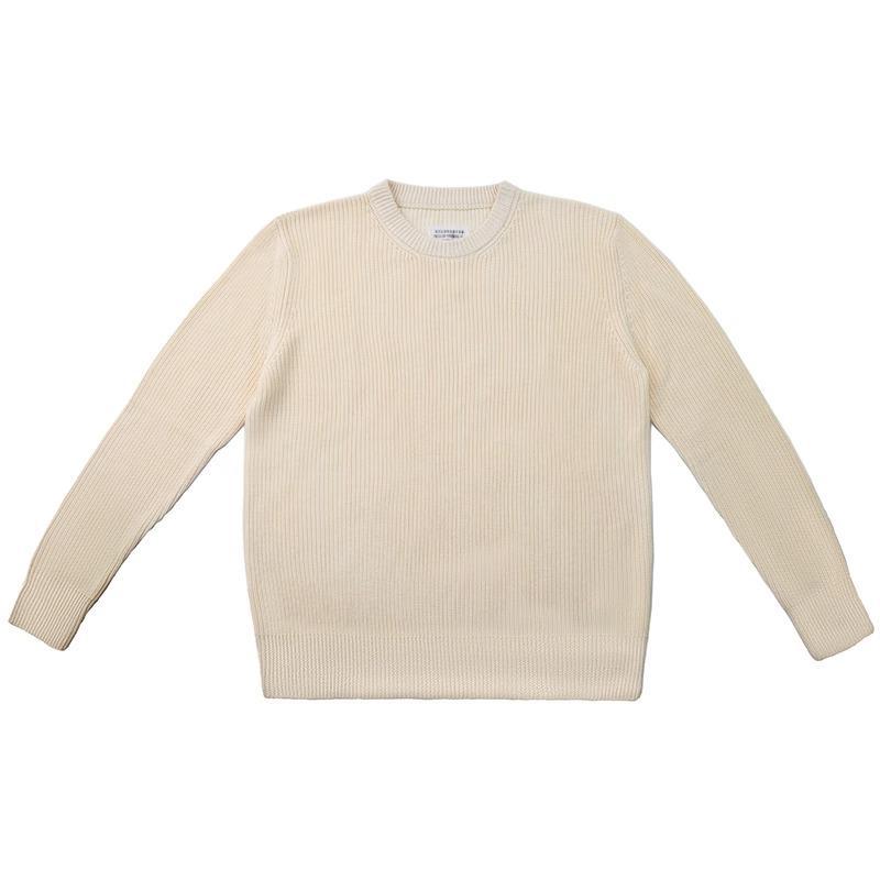 Magila style wool sweater autumn and winter thickened round neck pullover loose fashion trendy apricot brown two-color men and women