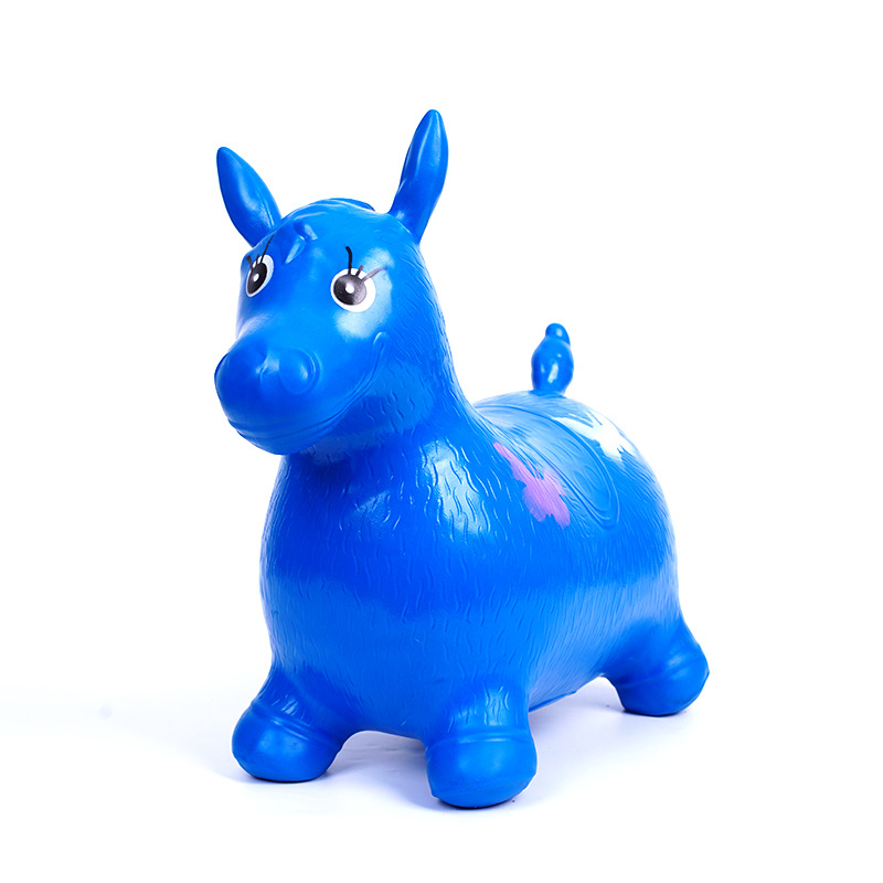 Thickened safety PVC jumping horse children's inflatable toy jumping dinosaur rubber horse indoor toy foreign trade Wholesale