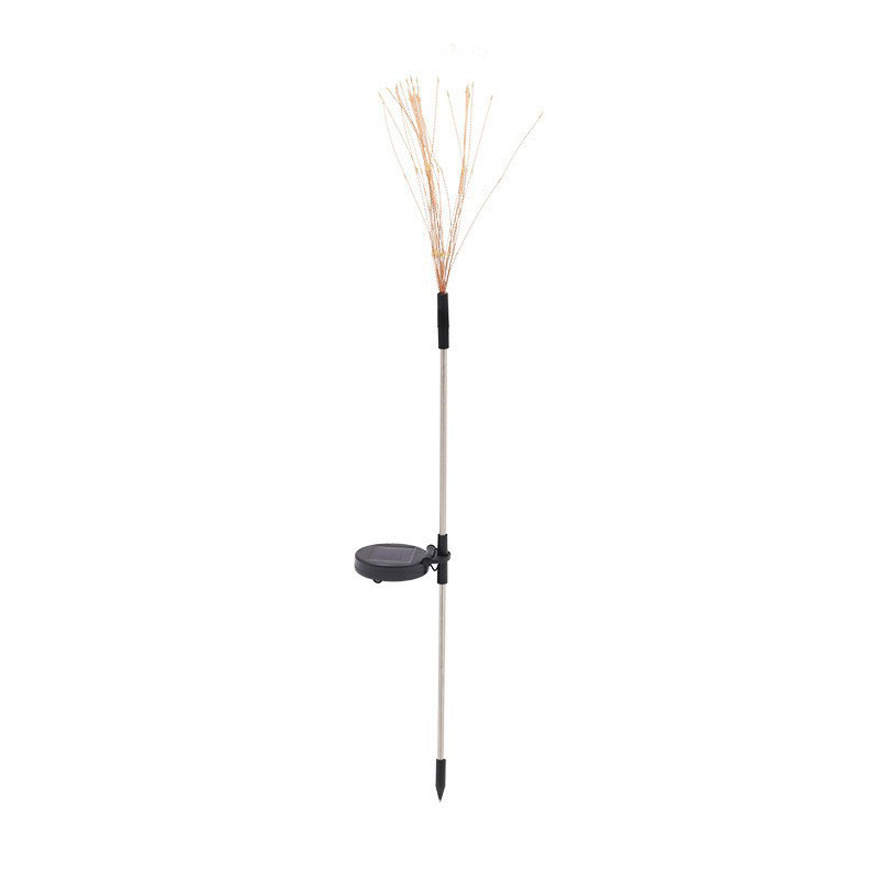 New LED solar floor fireworks lamp outdoor lawn waterproof courtyard Christmas decorative copper wire lamp dandelion