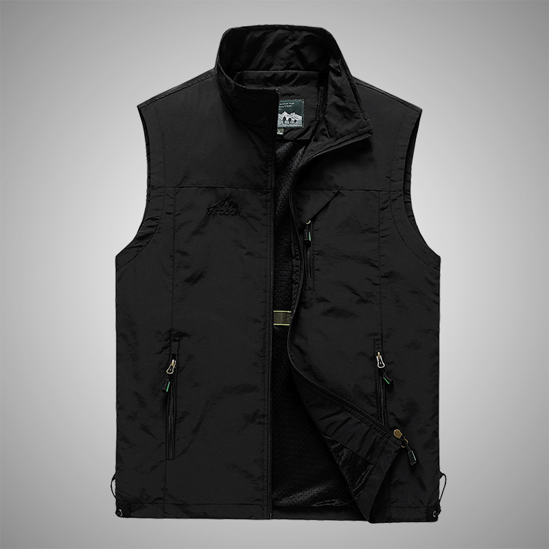 Spring and Autumn New Vest Men's Outdoor Casual Young and Middle-aged Photography Fishing Waistcoat Vest Vest 2019