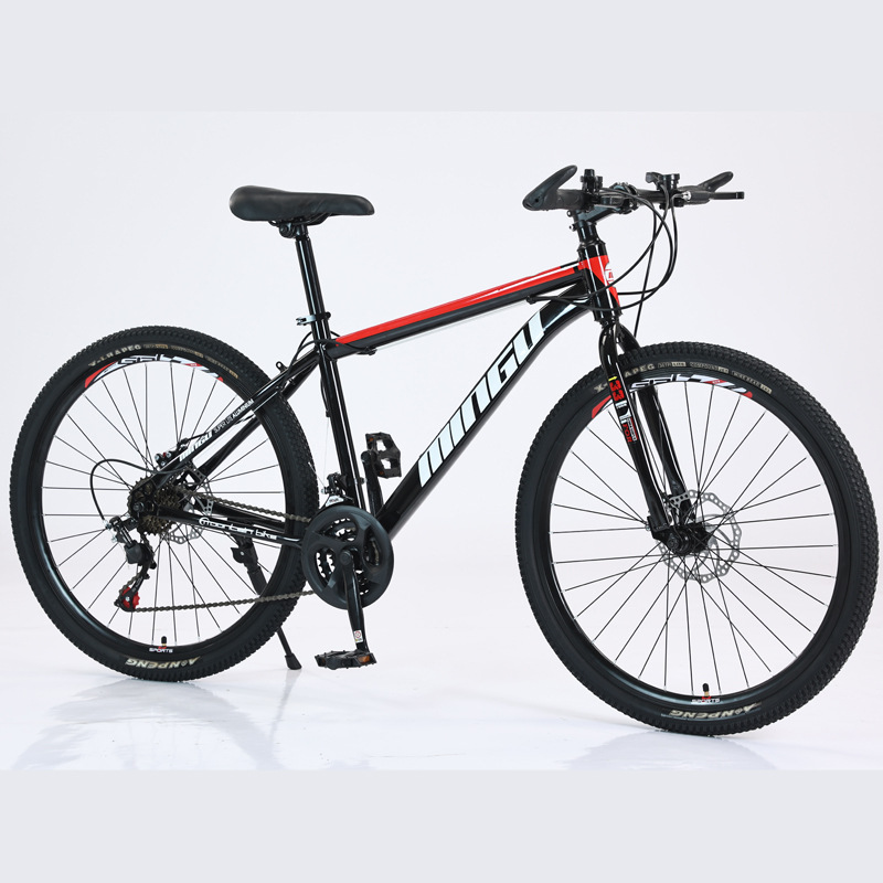 High matching (black and red) spoke wheel