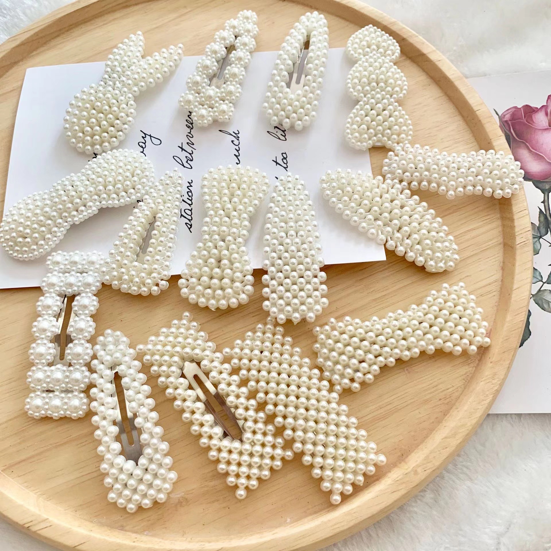 Internet Celebrant New Pearl Clip Headwear Exquisite Hairpin Side Clip Girl's South Korea Bangs Clip Clip Clip Clip