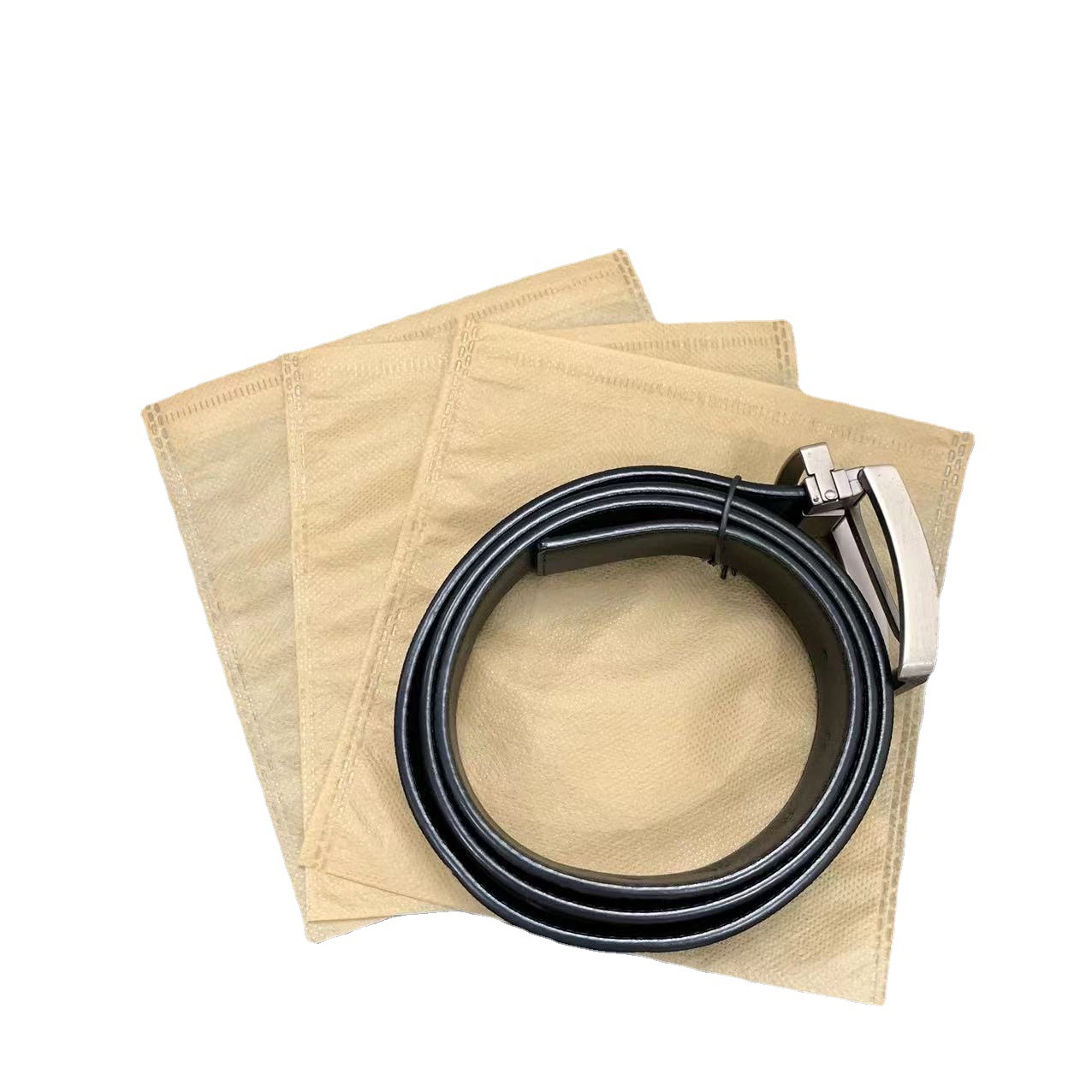 Leather belt non-woven packaging bag spot direct selling smart lock wallet dustproof drawstring bag wholesale