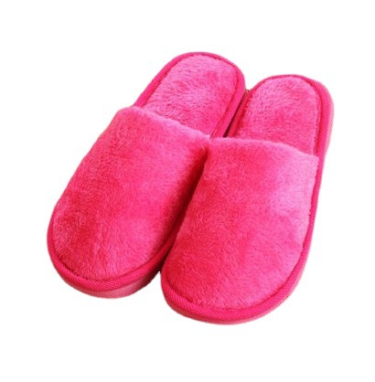 2022 autumn and winter solid color cotton slippers women's home department store warm lovers slippers men's hair a generation of hair