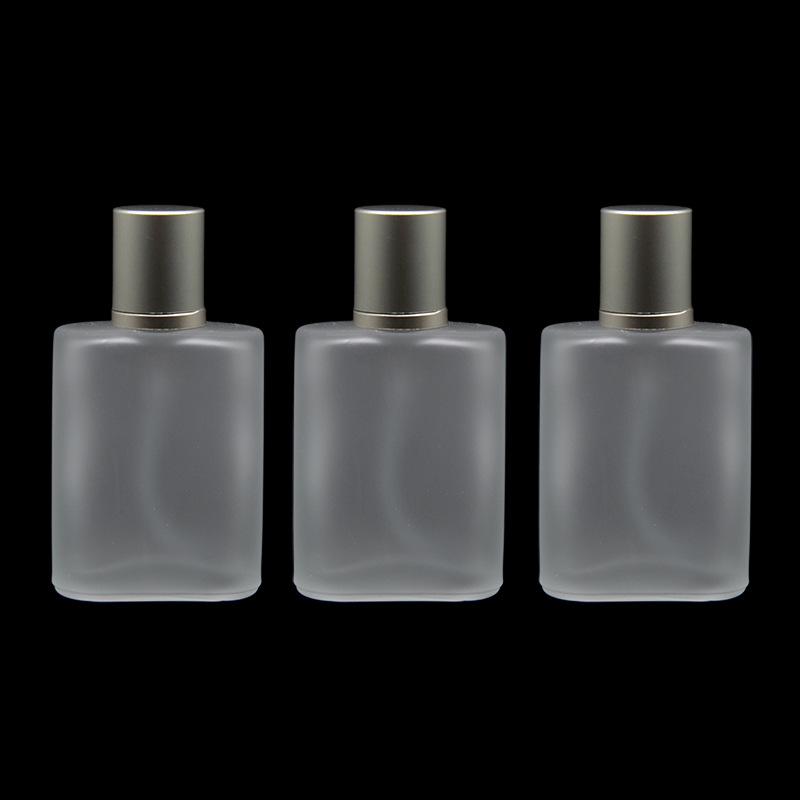 50ml perfume frosted spray bottle glass 50CC press sub-bottle 50ml travel portable fine mist empty bottle