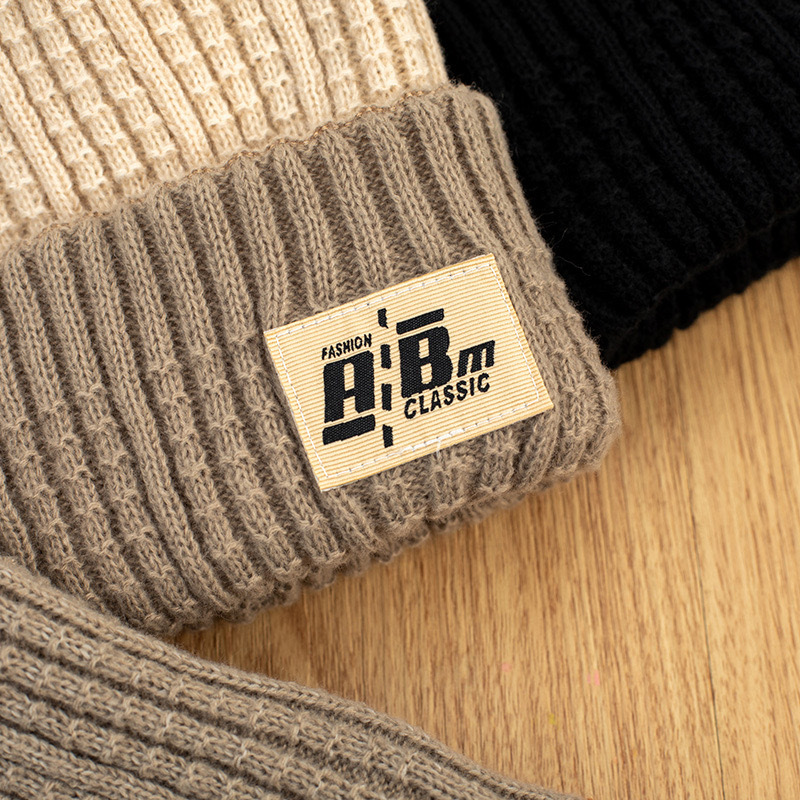 One hat Four wear new knitted hat pile hat Korean style versatile double-sided wear toe cap autumn and winter ear protection warm wool