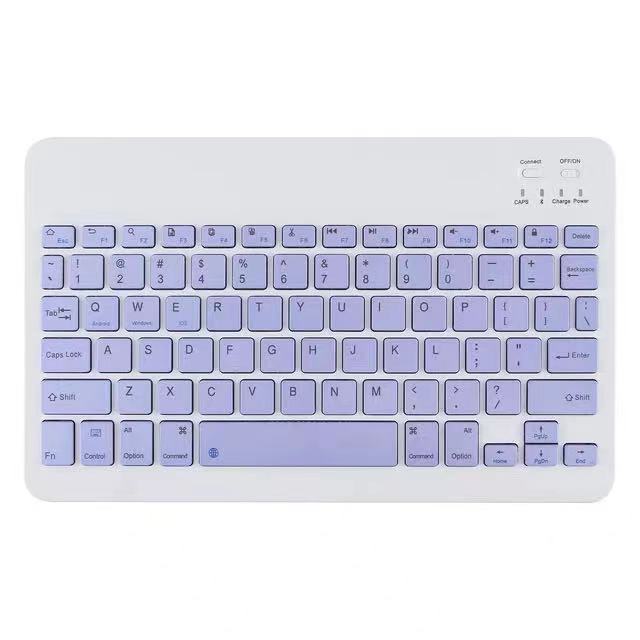 10 inch Bluetooth keyboard purple