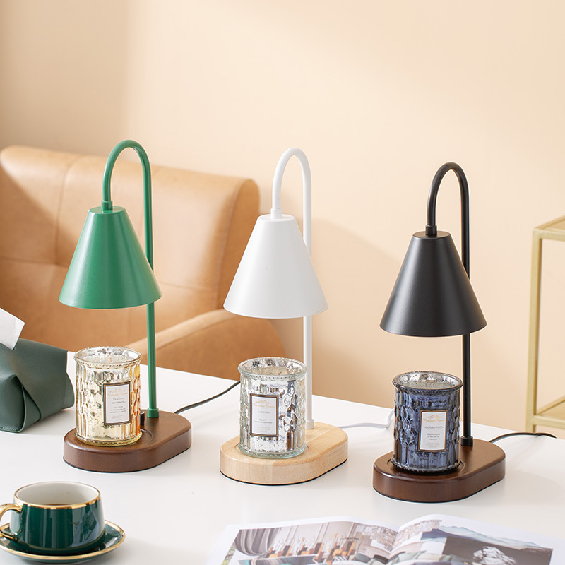Aromatherapy wax lamp warm romantic bedside lamp Nordic style candle dimming Internet celebrity retro decorative candle bedroom lamp