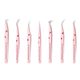 False Eyelash Tweezers suit High Precision Eyelash Specialist Grafting Gold Feather Clip Stainless Steel Eyelash Curler Eyelash Tweezers