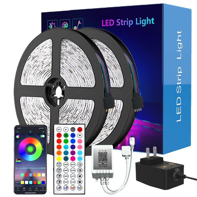 Bluetooth led light strip self-adhesive 5050 colorful rgb atmosphere smart flexible low voltage 12V light bar suit