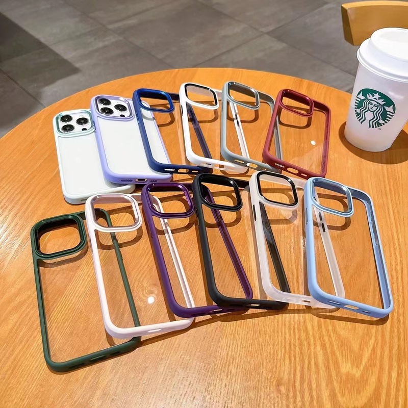 IPhone15PRO暗紫色携帯ケース卸売りリンゴ16透明ハードケース金盾金属レンズリングを適用する|undefined
