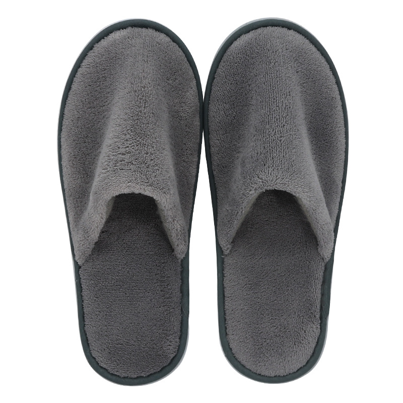 Coral Fleece Hotel Hotel Thickened Non-Slip Slippers Beauty Salon Guest Room Supplies Disposable Slippers