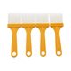 Factory wholesale thin handle plastic board brush 4mm thick yellow handle brush small keyboard brush oil dip sauce barbecue brush