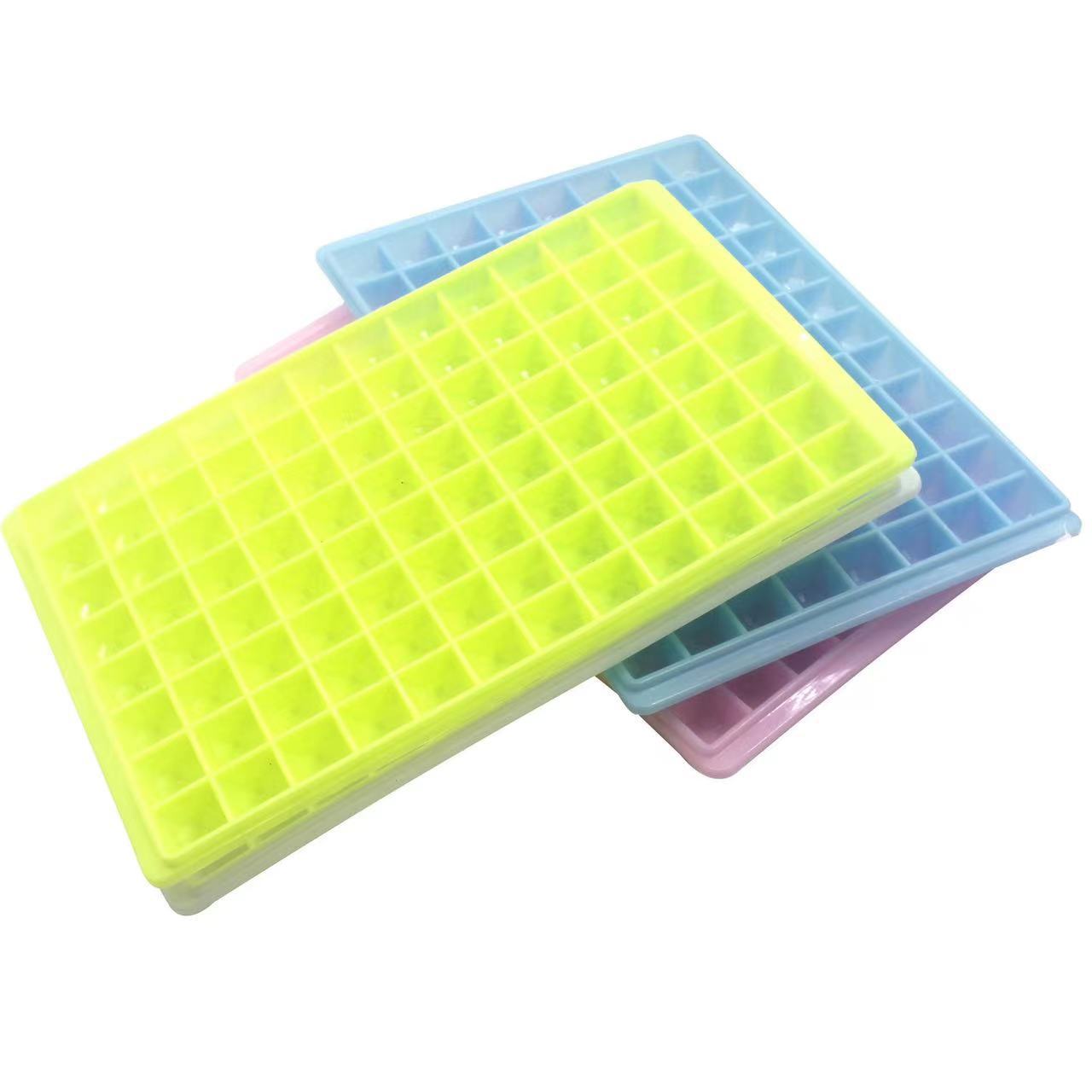 Plastic ice mold household thickened 96-grid ice mold creative ice mold ice box wholesale manufacturers supply
