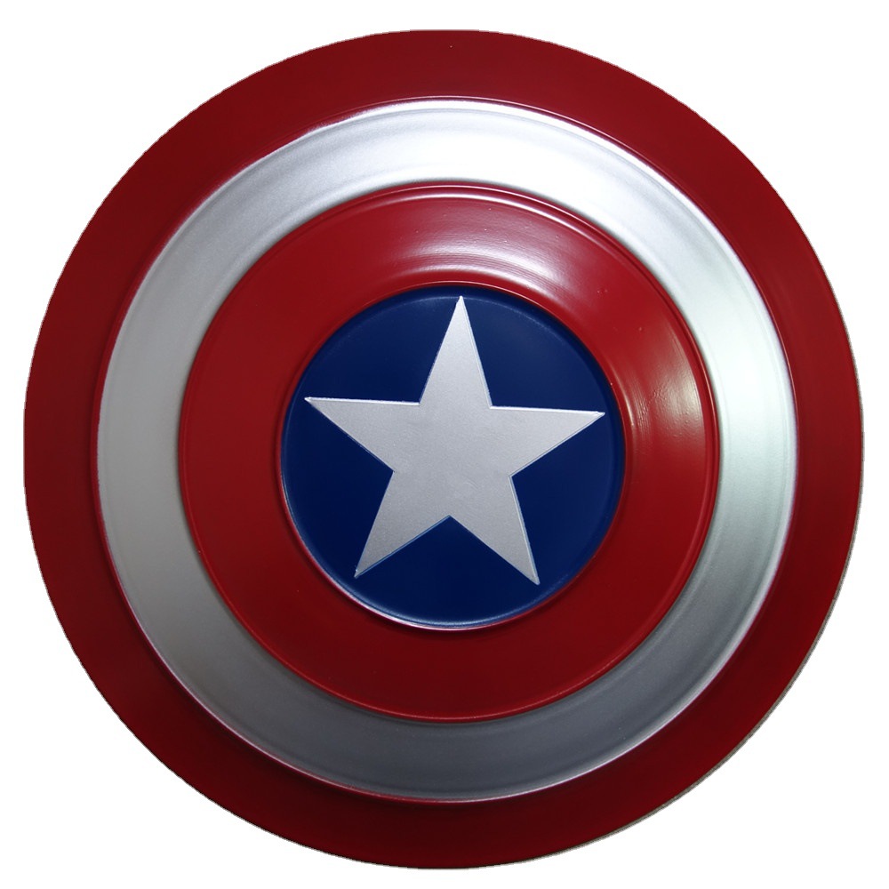 Avengers All Metal Captain America Shield cos Handheld Props Wrought Iron Decoration Creative Wall Hanging