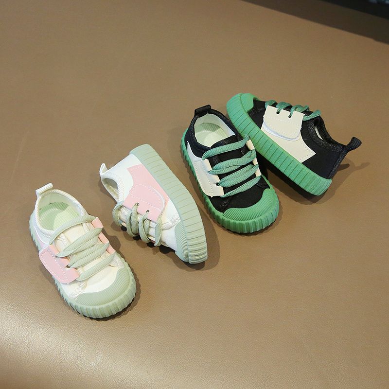 Spring and Summer Children's Leak Mesh Canvas Shoes Baby's Soft Sole Breathable Shoes Men's and Women's Children's Canvas Shoes Children's Toddler Mesh Shoes