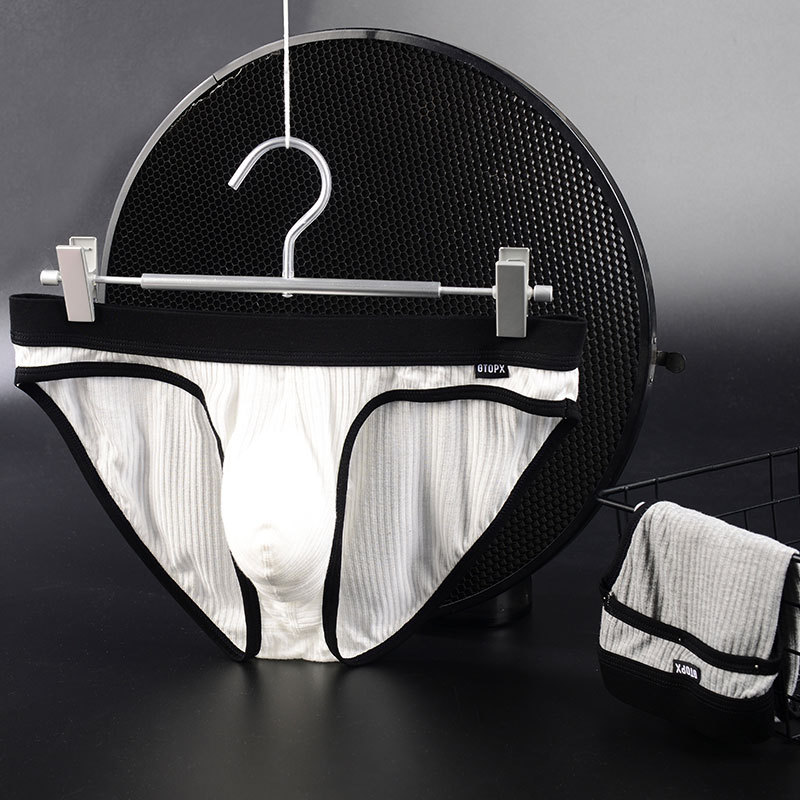 New single-strip Men's thread fabric breathable sexy underwear large bag U convex quick-drying briefs GTOPX MAN